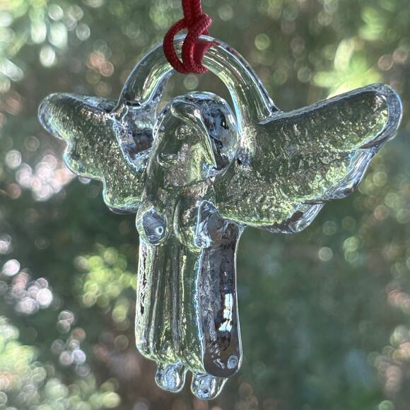 Vintage Boda Sweden Glass Angel Ornament in Original Box - Picture 6 of 12